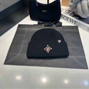 Louis Vuitton Black Knit Beanie
